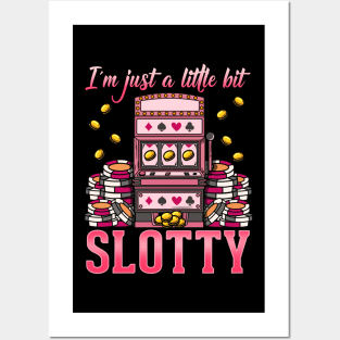 Jackpot Slot Machine design - I'm Just A Little Bit Slotty Posters and Art